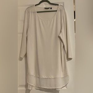 Tunic with layered hem